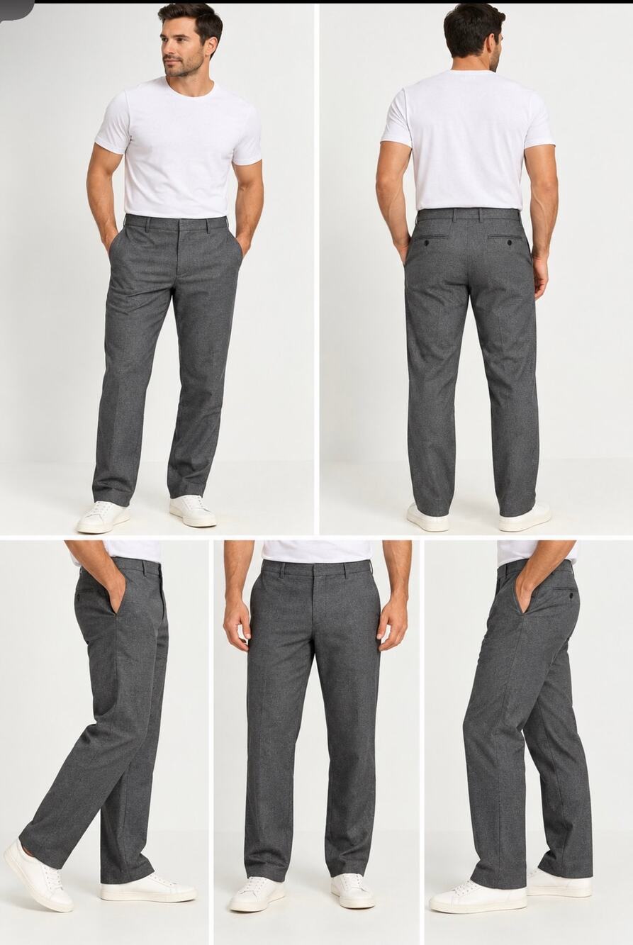 Banana Republic Tailored Fit Gray Dress Pants Men’s 32x30 Wool Blend Trousers